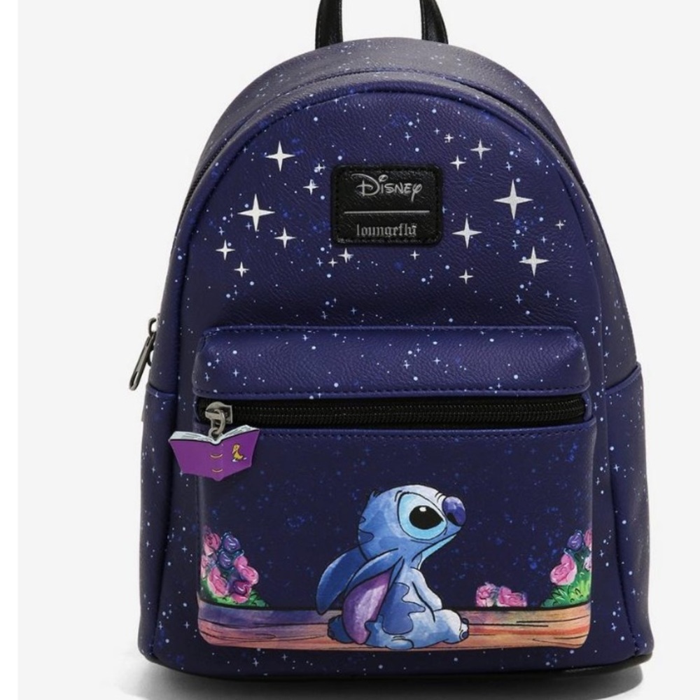 RARE! Loungefly Disney Lilo‎ & Stitch Starry Night Stitch Mini Backpack